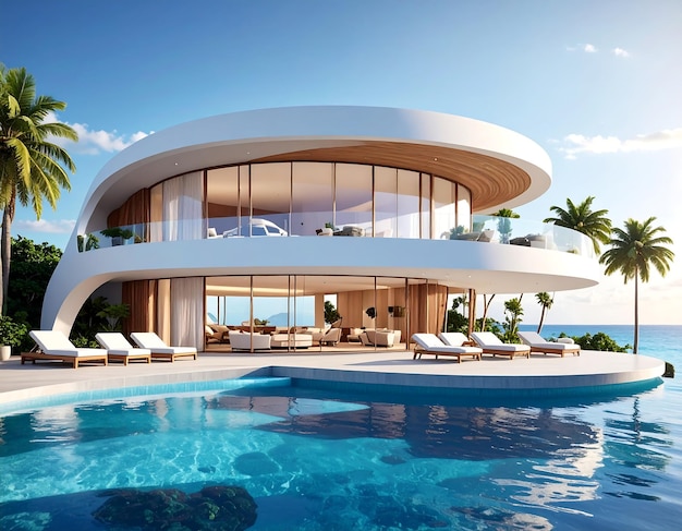 High-end property showcase featuring elegant bedrooms and luxury wellness facilities